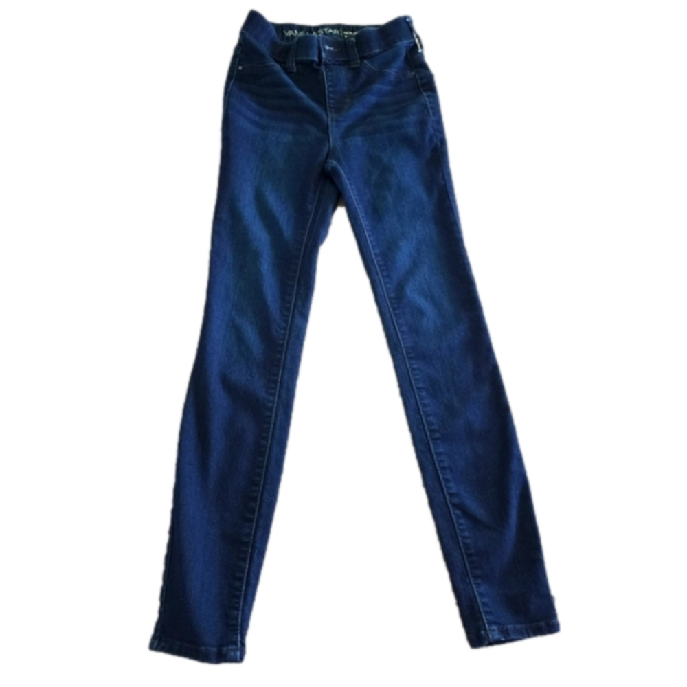 Womans Juniors dark jeans Vanilla Star size 1 size W24 L27 High rise pull on